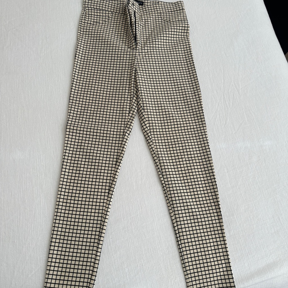 Zara High Rise Checkered Pants - image 3